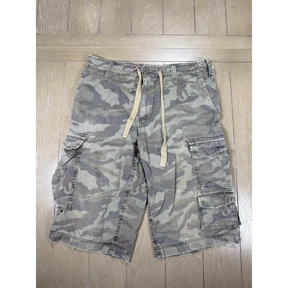 Vintage JUICY COUTURE Men Camo Cargo Shorts ‎ Size 33 Y2K Retro Grunge